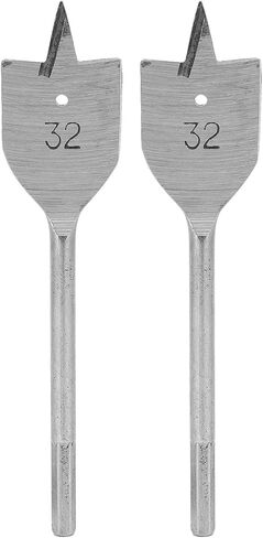 مجموعة لقمة مثقاب بأسمائها الحقيقية بفتحة 32 مم / 1.3 بوصة لقمة مسطحة مجداف من الفولاذ عالي الكربون لقمة ثقب خشبية مسطحة صغيرة الحجم وأداء جيد in Kuwait