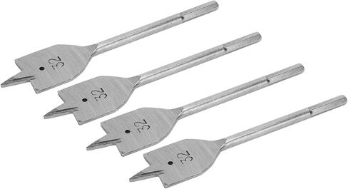 مجموعة لقمة مثقاب بأسمائها الحقيقية بفتحة 32 مم / 1.3 بوصة لقمة مسطحة مجداف من الفولاذ عالي الكربون لقمة ثقب خشبية مسطحة صغيرة الحجم وأداء جيد in Kuwait