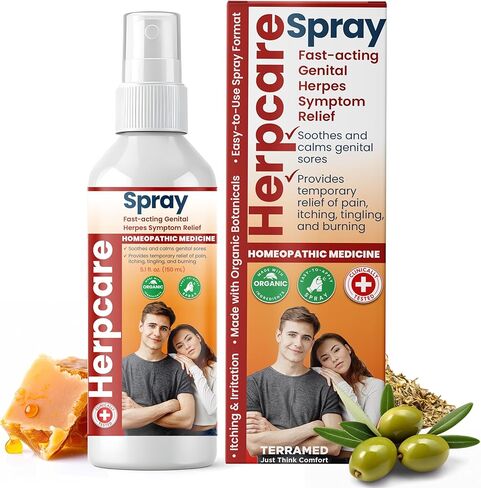 Herpes Genital Treatment | Herpcare Fast Acting Ointment | Can be Used on Cold Sore | Homeopathic Medicine | Soothes Itching, Tingling & Burning | Relief from The Symptoms of Genital Sore in Saudi Arabia