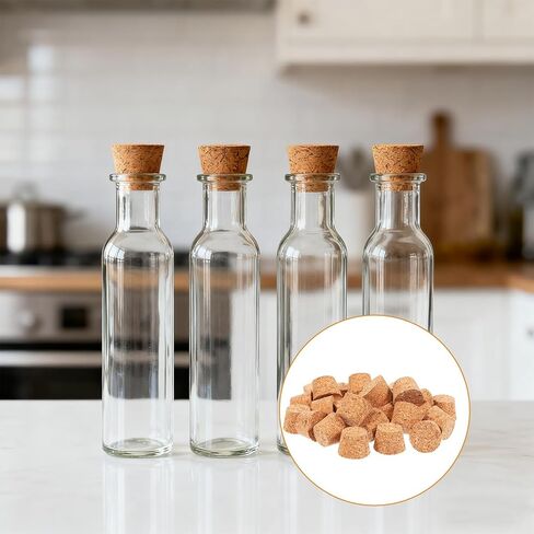 1/2 Inch Mini Tapered Cork Stoppers, 120 Pcs Cork Stoppers Wine Bottle Corks Plugs Replacement Wooden Wine Stopper Durable Small Bottle Plugs Replacement Wines Stopper for Jars Beer Bottles DIY Crafts in Saudi Arabia