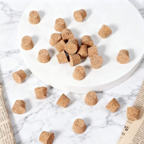 1/2 Inch Mini Tapered Cork Stoppers, 120 Pcs Cork Stoppers Wine Bottle Corks Plugs Replacement Wooden Wine Stopper Durable Small Bottle Plugs Replacement Wines Stopper for Jars Beer Bottles DIY Crafts in Saudi Arabia