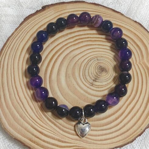 Get Well Soon Gift Bracelets for Women Healing Stone Bracelet Anti Anxiety Bracelets Inspirational Gifts for Women Stress Relief Natural Stone Bracelet Gift in Saudi Arabia