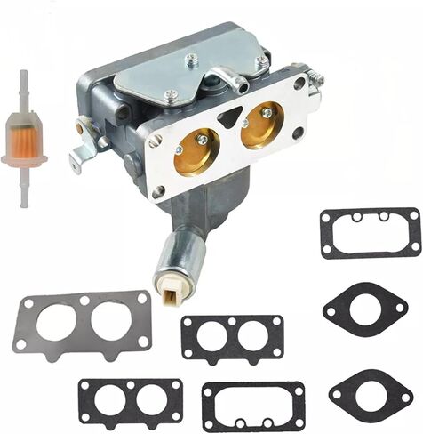 طقم مكربن ​​791230 متوافق مع محرك بريجز آند ستراتون 20-25HP V-Twin، يستبدل 407777/405777/406777/499804 وجون ديري MIA10632 LA120-LA150، مع فلتر الهواء/الزيت/الوقود وحشوات in Kuwait