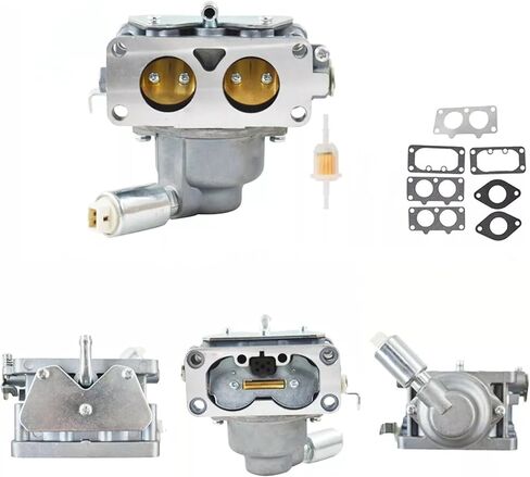 طقم مكربن ​​791230 متوافق مع محرك بريجز آند ستراتون 20-25HP V-Twin، يستبدل 407777/405777/406777/499804 وجون ديري MIA10632 LA120-LA150، مع فلتر الهواء/الزيت/الوقود وحشوات in Kuwait