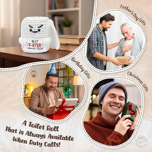 هدايا عيد الميلاد للأب الذي لا يريد شيئًا من ابنته - لعبة بيسبول كروشيه صغيرة للدعم العاطفي مع بطاقة - أفكار لهدية عيد ميلاد الأب، هدايا بيسبول كروشيه إيجابية للرجال in Saudi Arabia
