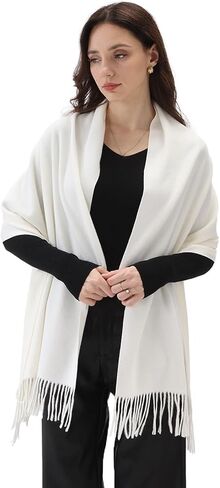 Warm Pashmina Scarf Large Soft Fashionable Shawls and Wraps for Women in Saudi Arabia