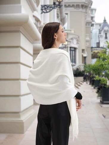 Warm Pashmina Scarf Large Soft Fashionable Shawls and Wraps for Women in Saudi Arabia