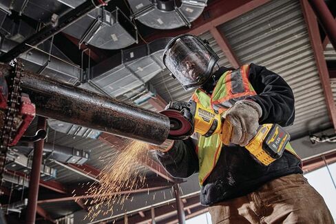 DEWALT DCG418BR 60V MAX ليثيوم أيون بدون فرشاة 4-1/2 بوصة إلى 6 بوصة. مطحنة لاسلكية مع فرامل ارتدادية (أداة فقط) (متجددة) in Saudi Arabia