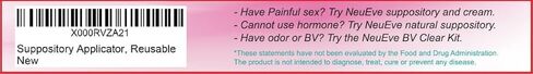 أداة تطبيق المهبل NeuEve®، قابلة لإعادة الاستخدام (1/عبوة) - القطر الداخلي 3.5/8 بوصة - يناسب معظم العلامات التجارية، والحبوب، والأجهزة اللوحية، والكبسولات، وفيتامين E - ليست للكريم - سهلة التنظيف in Kuwait