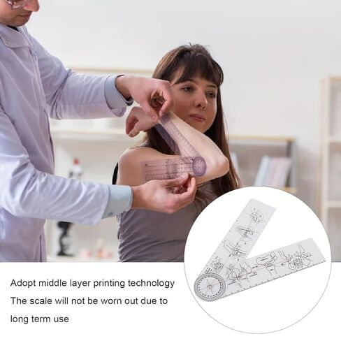 Plastic Goniometer Angle Ruler Rule Joint Orthopedics Tool Instruments Medical Spinal Angle Ruler Angle Finder Measuring Tool in Saudi Arabia