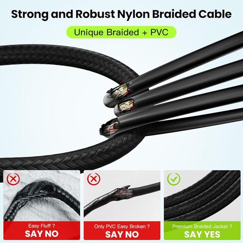 XLR Cable 10ft, Male to Female XLR to XLR Balanced Microphone Cable, Gold-Plated 3-Pin, Oxygen-Free Copper (OFC), Shielded Braided Mic Cord for Mixer, Speaker System – 10 Foot (1 Pack) in Saudi Arabia
