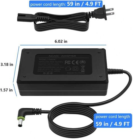 محول تيار متردد 12 فولت 6.67 أمبير 80 وات متوافق مع Philips DS500 DS700 Auto CPAP Advanced Ref 1144267 متوافق مع DreamStation CPAP Auto BiPAP سلك الطاقة MEA080A12C 1118499 1005894 ADE022 in Saudi Arabia