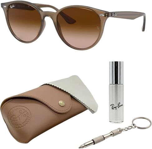 Ray-Ban RB4305 Phantos Shape Sunglasses With Eyewear Kit Bundle - High Bridge Fit - Ideal Formal and Casual Wear Retro Sunglasses in Saudi Arabia