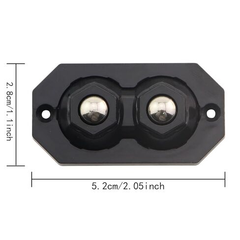 12 قطعة من العجلات ذاتية اللصق من الفولاذ المقاوم للصدأ، بكرات رفيعة دوارة 360 درجة مقاس 2.05 × 1.1 بوصة عجلات دوارة ذات كرة مزدوجة تتضمن شريطًا مزدوج الجوانب لأجهزة المطبخ وصناديق القمامة باللون الأسود in Kuwait