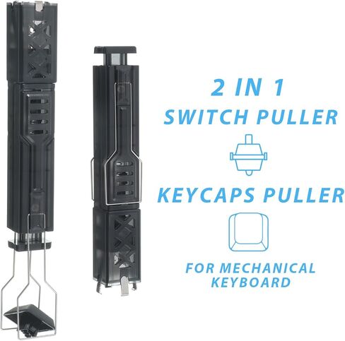 Tucnoeu 2-in-1 Switch Puller and Keycap Puller with 4-Claw Grip for Mechanical Keyboard, One-Press Pop-up Design, Easily Remove and Replace Gaming Keyboard Switches and keycaps in Saudi Arabia