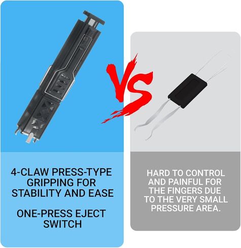 Tucnoeu 2-in-1 Switch Puller and Keycap Puller with 4-Claw Grip for Mechanical Keyboard, One-Press Pop-up Design, Easily Remove and Replace Gaming Keyboard Switches and keycaps in Saudi Arabia