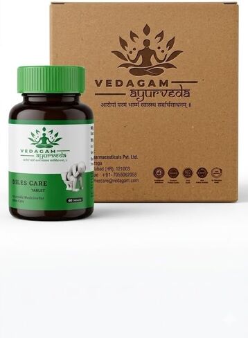 Vedagam Ayurveda Piles Care Tablets Herbal Supplement for Digestive Support and Daily Wellness Natural Ayurvedic Formula 60 Tablets in Saudi Arabia