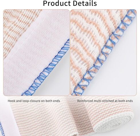 36Pcs 4 Inch Elastic Bandage Wrap with Self Closure on Both Ends, Athletic Stretchable Bandage Wrap, Compression Wrap Bandage for Legs, Knees, Ankles, Wrists, Elbows, Shoulders in Saudi Arabia