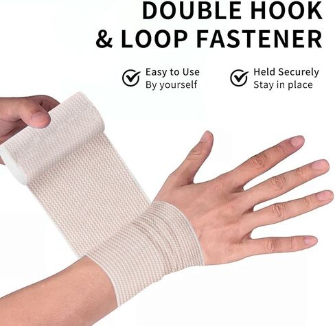 36Pcs 4 Inch Elastic Bandage Wrap with Self Closure on Both Ends, Athletic Stretchable Bandage Wrap, Compression Wrap Bandage for Legs, Knees, Ankles, Wrists, Elbows, Shoulders in Saudi Arabia