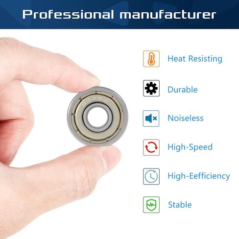20 Pack 625ZZ Double Shield Ball Bearing 5mm x 16mm x 5mm 625-2Z Miniature Deep Groove Ball Bearings Cost-Effective & Stable Performance in Saudi Arabia