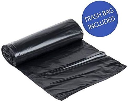 PRO&Family 60 Qt. / 15 Gallon / 57 Liters Gray Slim Rectangular Trash Can Trash Bag Included Trash Bin Kitchen Trash Can Recycling Bins Plastic Bin Garbage Can. in Kuwait