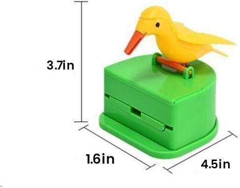 قطعة واحدة من صندوق توزيع أعواد الأسنان الأوتوماتيكي على شكل طائر بتصميم منبثق مع مجموعة من أعواد الأسنان، حاوية بلاستيكية مع آلية تحرير الضغط in Kuwait