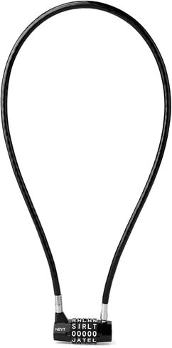 قفل مركب قابل لإعادة الضبط مكون من 5 كلمات، قفل حروف - قفل أمان منزلي مع كابل مضاد للسرقة 8 مم لبوابات الحديقة، والأبواب الزجاجية، وحمام السباحة، والثلاجة، والدراجات، والبوابات، والتخزين (30 بوصة (امتداد القفل 14 بوصة)) in Kuwait