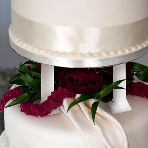 STOBAZA Roman Cake Pillars Set 8 Pieces 4.92 Inch Tall Cake Support Columns for Tiered Wedding and Birthday Cakes Diy Decoration Stands in Kuwait