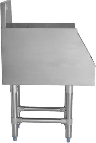 رف كراتوس التجاري - رف عرض المشروبات الكحولية من الفولاذ المقاوم للصدأ مكون من 5 طبقات، عرض 60.96 سم × عمق 63.38 سم (32L-064) in Kuwait