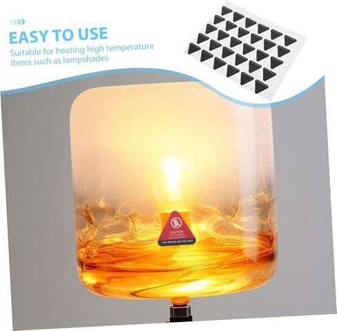 Cabilock 30PCS Heat Lamp Caution Hot Sticker Color Changing Temperature Sensitive Warning Labels for Hot Surfaces Safety Decals for Food Warming Lamps and Water Bottles in Saudi Arabia