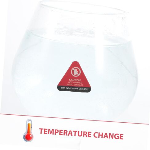 Cabilock 30PCS Heat Lamp Caution Hot Sticker Color Changing Temperature Sensitive Warning Labels for Hot Surfaces Safety Decals for Food Warming Lamps and Water Bottles in Saudi Arabia