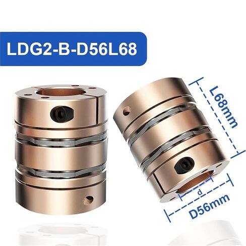 CNC Motor Diaphragm Couplings Double Disc Clamp Type Flexible Shaft Coupler(22X22) in Saudi Arabia