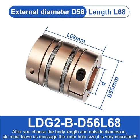 CNC Motor Diaphragm Couplings Double Disc Clamp Type Flexible Shaft Coupler(22X22) in Saudi Arabia