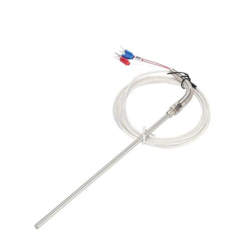 Screw Thermocouple M8 1m 2m 3m 5m Type K J PT100 50mm 100mm 150mm 200mm Compression Spring Probe Temperature Sensor(3m M8 K,100mm) in Saudi Arabia