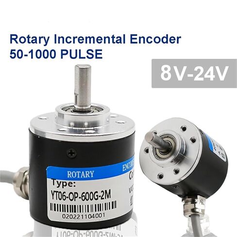 التشفير الروتاري التزايدي الكهروضوئي 50/100/200/360/400/500/600PPR AB 2 المرحلة DC8-24V NPN PNP التشفير البصري (500PPR، AB 2 المرحلة NPN) in Kuwait