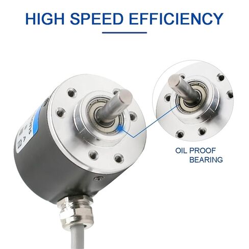 التشفير الروتاري التزايدي الكهروضوئي 50/100/200/360/400/500/600PPR AB 2 المرحلة DC8-24V NPN PNP التشفير البصري (500PPR، AB 2 المرحلة NPN) in Kuwait