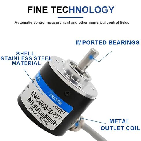 التشفير الروتاري التزايدي الكهروضوئي 50/100/200/360/400/500/600PPR AB 2 المرحلة DC8-24V NPN PNP التشفير البصري (500PPR، AB 2 المرحلة NPN) in Kuwait
