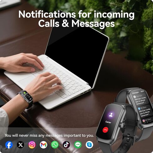 ساعة AMOLED لتتبع اللياقة البدنية مع معدل ضربات القلب 24/7/مراقب SpO2/النوم، ساعة ذكية مقاومة للماء IP68، عداد الخطوات والسعرات الحرارية، عداد الخطى، أجهزة تتبع النشاط الصحي للسباحة والساعات الذكية للنساء والرجال in Saudi Arabia