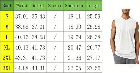 Men's Tank Top - Quick-Dry Breathable Sleeveless Shirt for Gym Running Workout, Loose Fit Round Neck Active Undershirt in Saudi Arabia