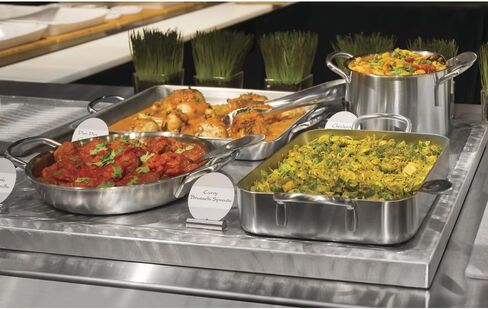 غطاء طاولة بخار HUBERT، ألومنيوم دوامي - 27 1/2 بوصة طول × 23 3/4 بوصة عرض × 2 بوصة ارتفاع in Saudi Arabia