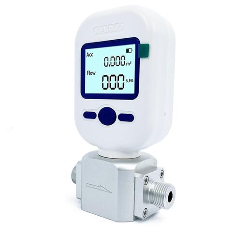 Portable Digital Gas Flow Meter - Thermal Mass Flow Tester for Air, Oxygen, Nitrogen, CO2, 0-20L/min, RS485 Modbus, Battery Powered (MF5706 (0-20L/min) in Saudi Arabia