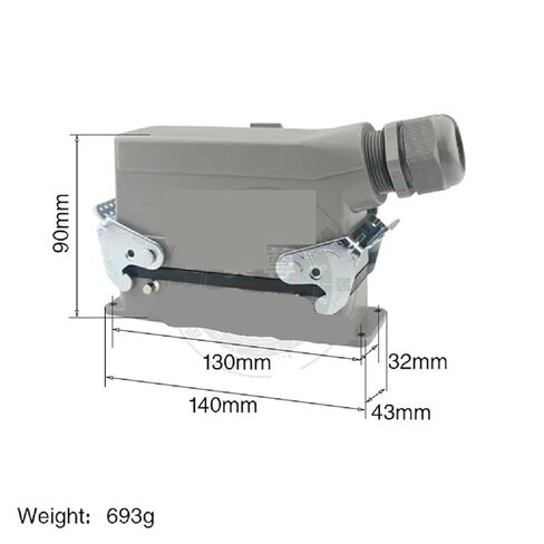 Connector H24B-HE-024-1 with Cover 24 Core Base Line Measure Double Current 16A Voltage 500V 1Pcs in Saudi Arabia