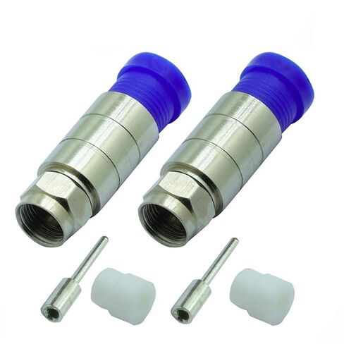 F Compression Connector RG11 Cable Adapter Compression Bags RG11 Wire Connector 10Pcs in Saudi Arabia