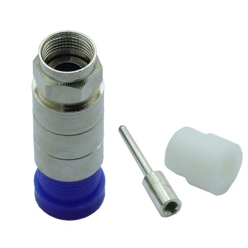 F Compression Connector RG11 Cable Adapter Compression Bags RG11 Wire Connector 10Pcs in Saudi Arabia