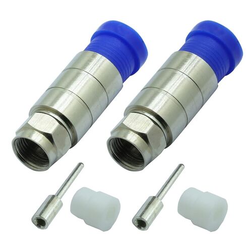 F Compression Connector RG11 Cable Adapter Compression Bags RG11 Wire Connector 10Pcs in Saudi Arabia