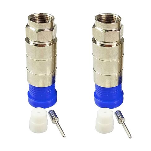 F Compression Connector RG11 Cable Adapter Compression Bags RG11 Wire Connector 10Pcs in Saudi Arabia