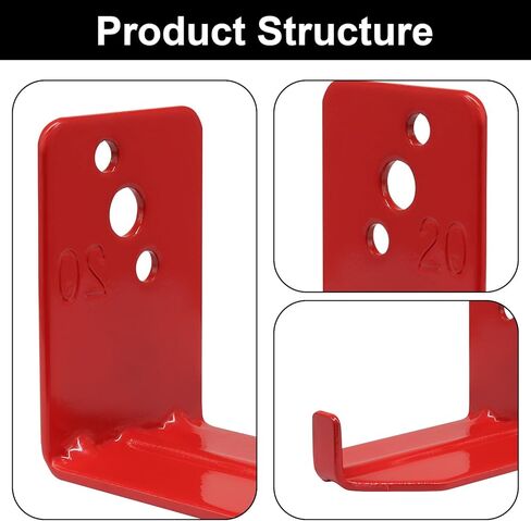20 Lbs Universal Transverse Hole Design Fire Extinguisher Bracket, Fire Extinguisher Mounts Holder Easy to Install, Suitable for Workshop Garage or Home Use/DIY Enthusiasts（2 Pack） in Saudi Arabia