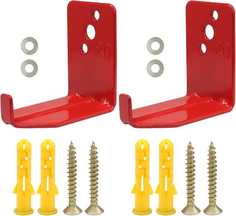20 Lbs Universal Transverse Hole Design Fire Extinguisher Bracket, Fire Extinguisher Mounts Holder Easy to Install, Suitable for Workshop Garage or Home Use/DIY Enthusiasts（2 Pack） in Saudi Arabia