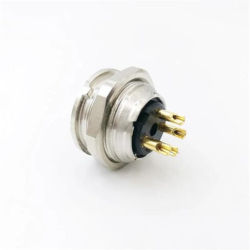 Sensor Connector M16 Flange Socket Male&Female Panel Back Mount 2 3 4 5 6 7 8Pin 1Pcs(Male Insert,3P) in Saudi Arabia