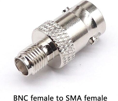 SMA Female to BNC Female Q9 Walkie-Talkie Hand Trolley Car Antenna Adapter SMA/BNC-KK 1Pcs in Saudi Arabia